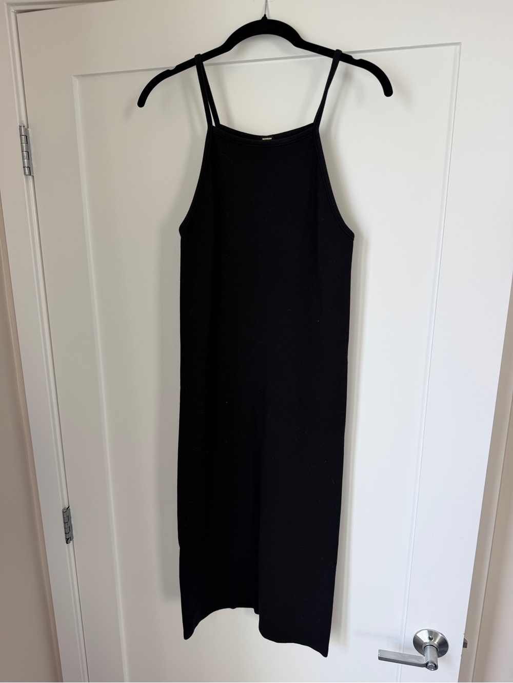 Monrow Black Midi Dress